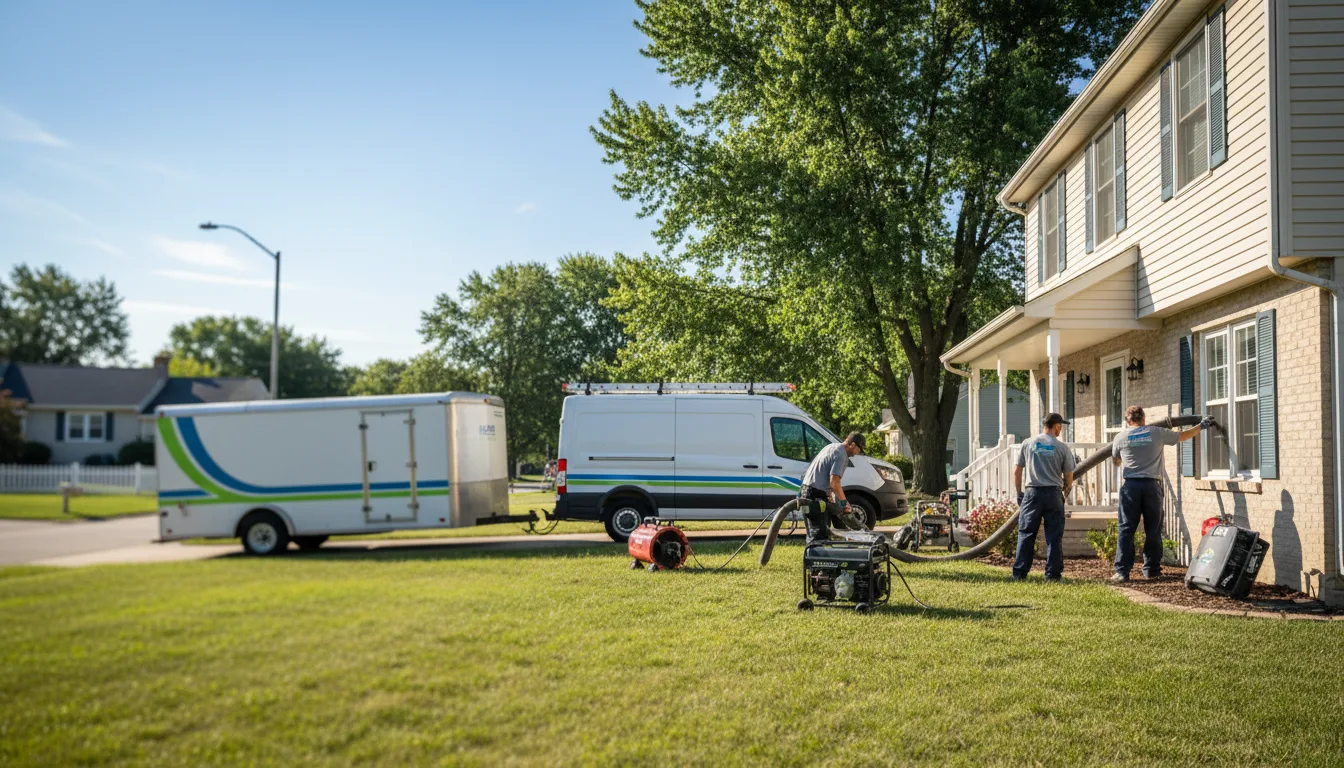 Flooded Basement Restoration And Cleanup With Repair in Georgetown, IL near me